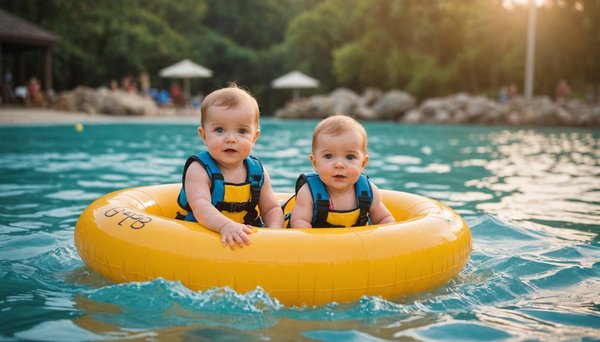 Les meilleures bouées pour bébé à emporter en vacances aquatiques